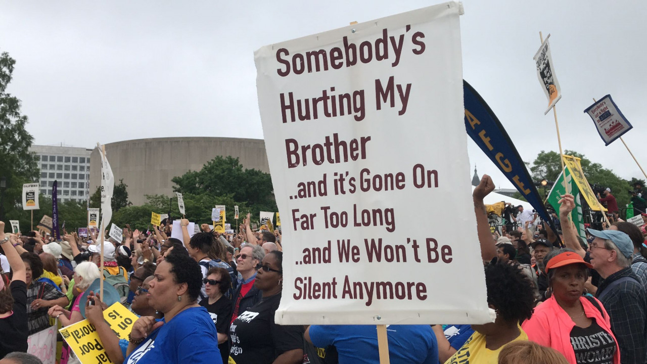 Poor People's Campaign - Somebody is Hurting My Brother and its Gone on Far Too Long...and We Wont Be Silent Anymore