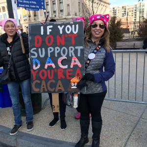 Philly Women's March 2018 - If you don't support <a class="bx-tag" rel="tag" href="https://wethepeople.care/page/view-channel-profile?id=1223"><s>#</s><b>DACA</b></a> you're a caca