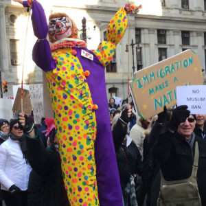 Immigrant Rights Protest - Philadelphia - February 4, 2017 - Trump Clown